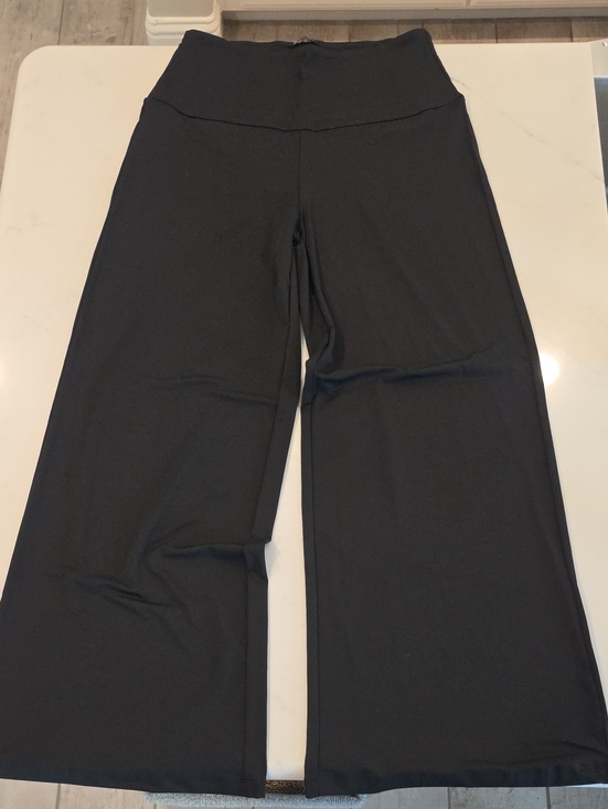 Arolina Pants - High-Waist Wide Leg Women's Palazzo Pants - Black